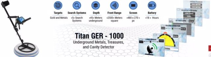 تيتان جير 1000 لكشف الذهب والكنوز 
