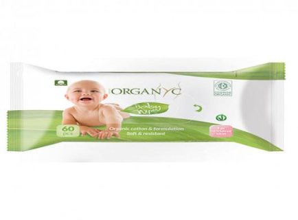 100% Organic Cotton Baby Wipes – 60 Pcs 1