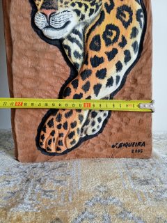 لوحتان فنيتان  على خشب السدر الاحمر للفنانة البرازيلية J siqueira 4