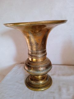 فاز انتيك من النحاس الاصفر  المغربي الحر للديكور الداخلي للبيت 