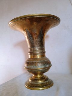 فاز انتيك من النحاس الاصفر  المغربي الحر للديكور الداخلي للبيت  5