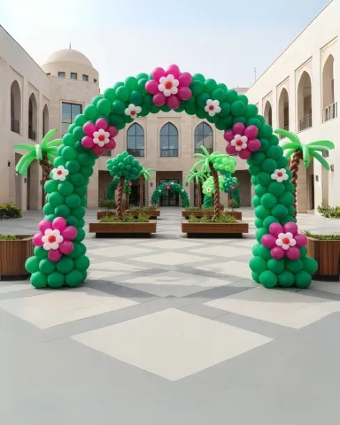 أسبوع التخضير يقرب خل نزين مدرستكم بقوس أخضر بسيط ويبيض الوجه  8