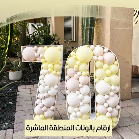 ارقام بالونات المنطقة العاشرة