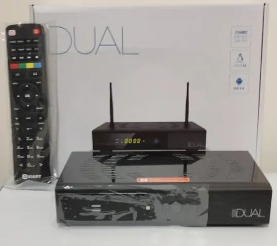 Qviart DUAL 4K UHD LINUX Enigma 2 + Android 9.0 DVB-S2X+T2/C H.26 2