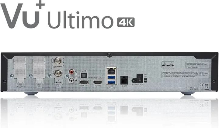 VU+ Ultimo 4K 1x DVB-S2 FBC Twin Tuner Satellite Receiver (PVR re 4