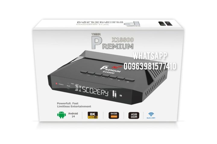 Tiger Premium X18800  (AI-SR) NEW MODEL 2026 CPU AMLOGIC S905X5M  1