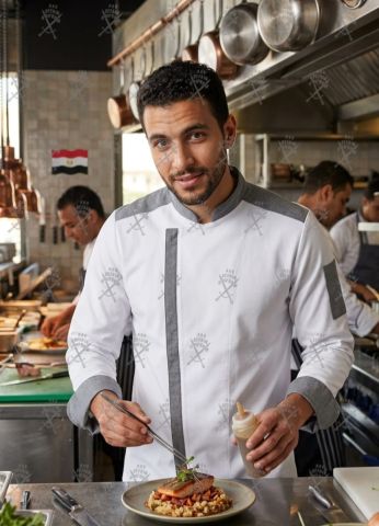 Chef uniform-أفضل تصميمات يونيفورم الشيفات -يونيفورم مطاعم وكافيه 1